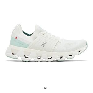 On Running ivory creak swiftcloud 3 White and Mint Sneakers